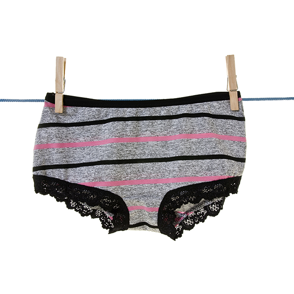 panties hung on the clothes line