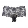 Black feminine panties from lace